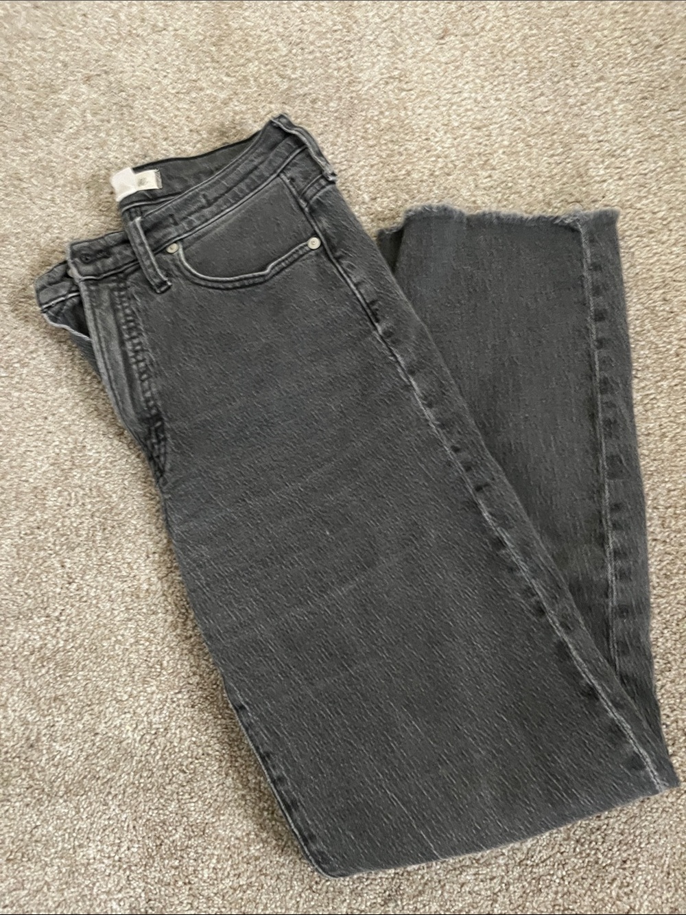 Madewell Perfect Vintage Straight 27T Charcoal Gray